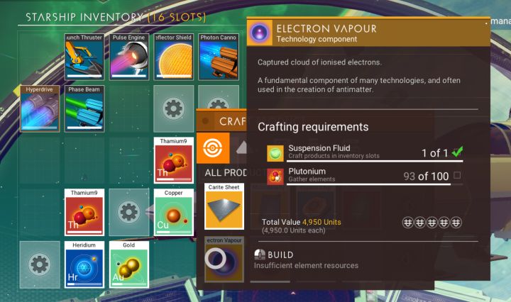 How to make antimatter in no mans sky